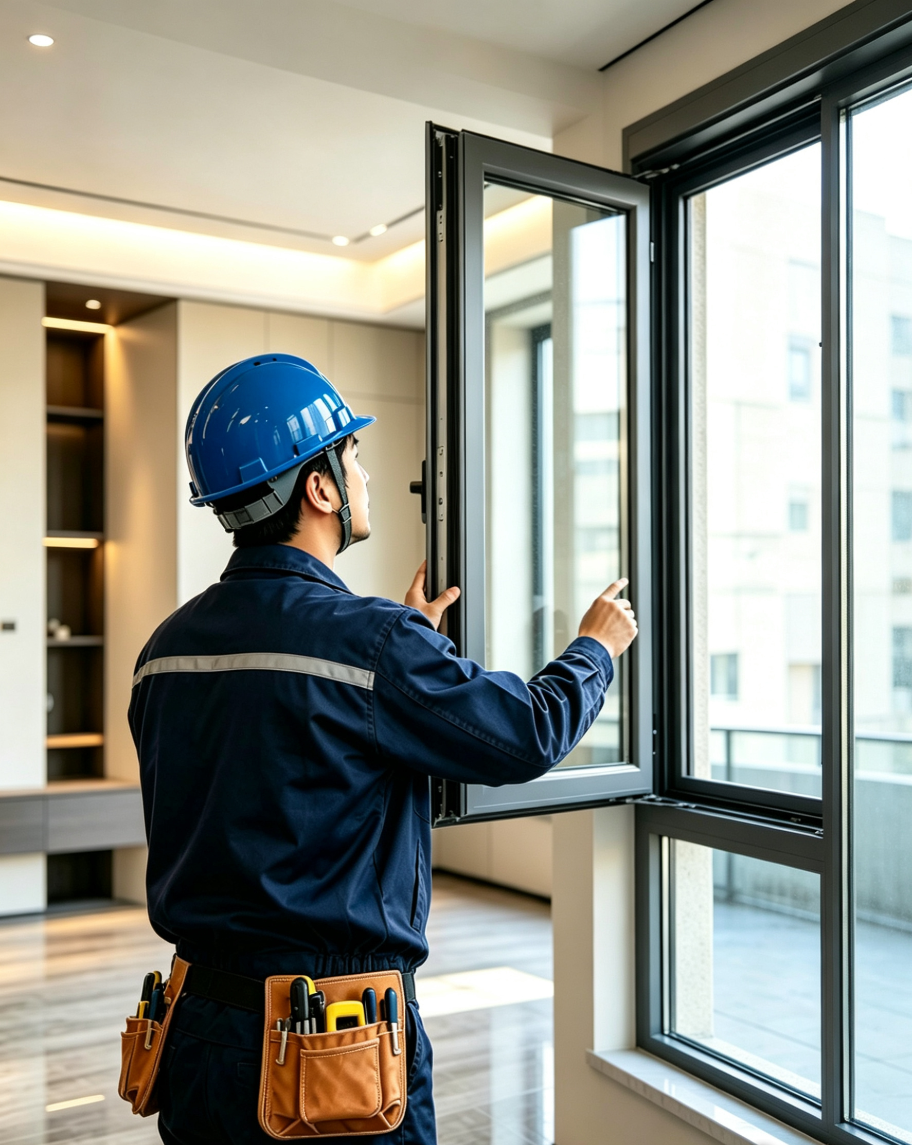 Premium aluminium window installation